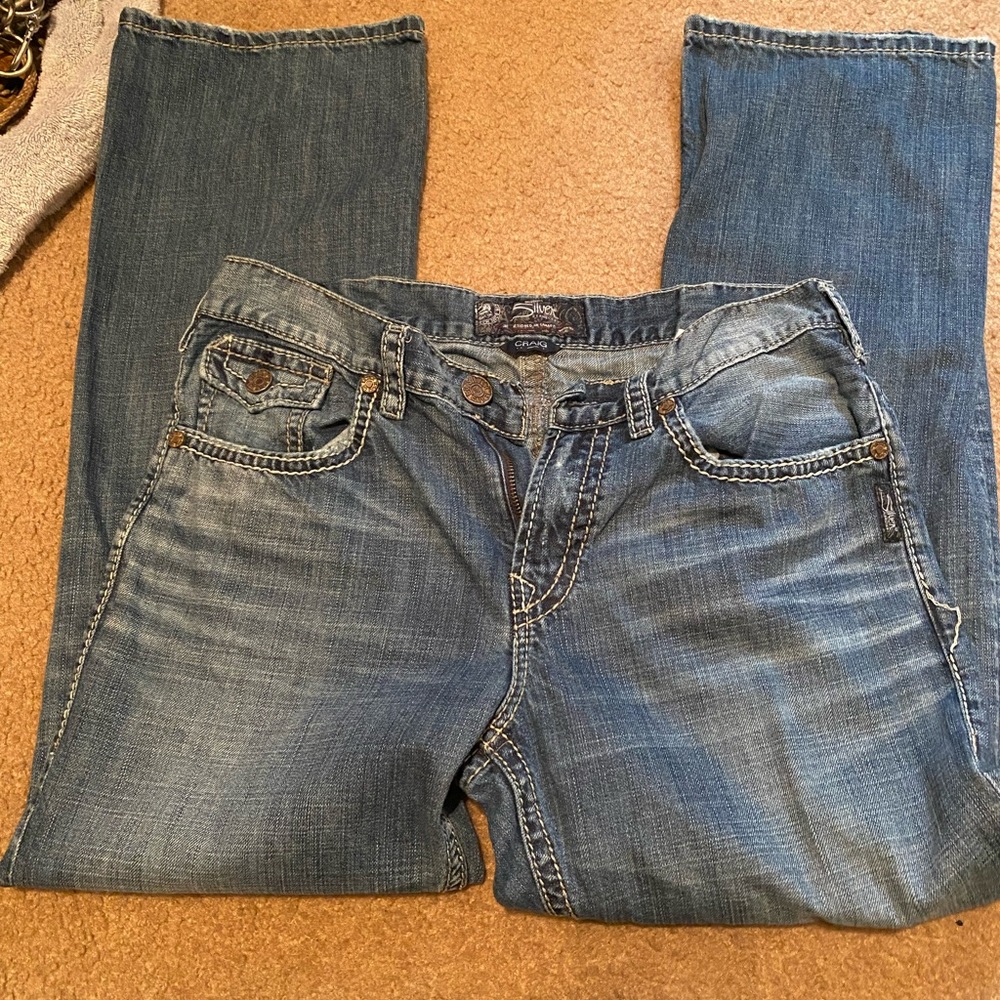 Men’s Silver jeans Craig